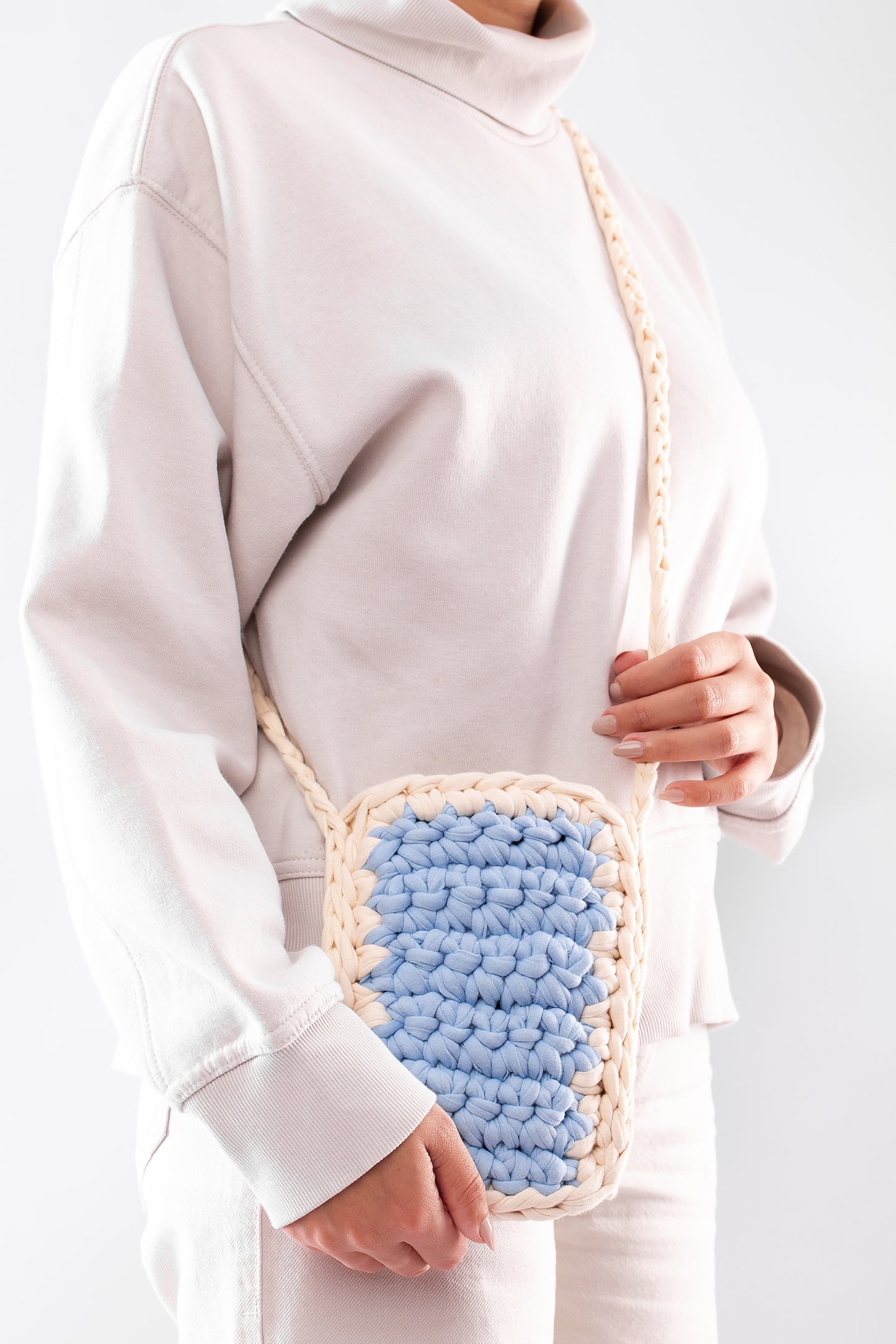 Teal Mini Crochet Bag