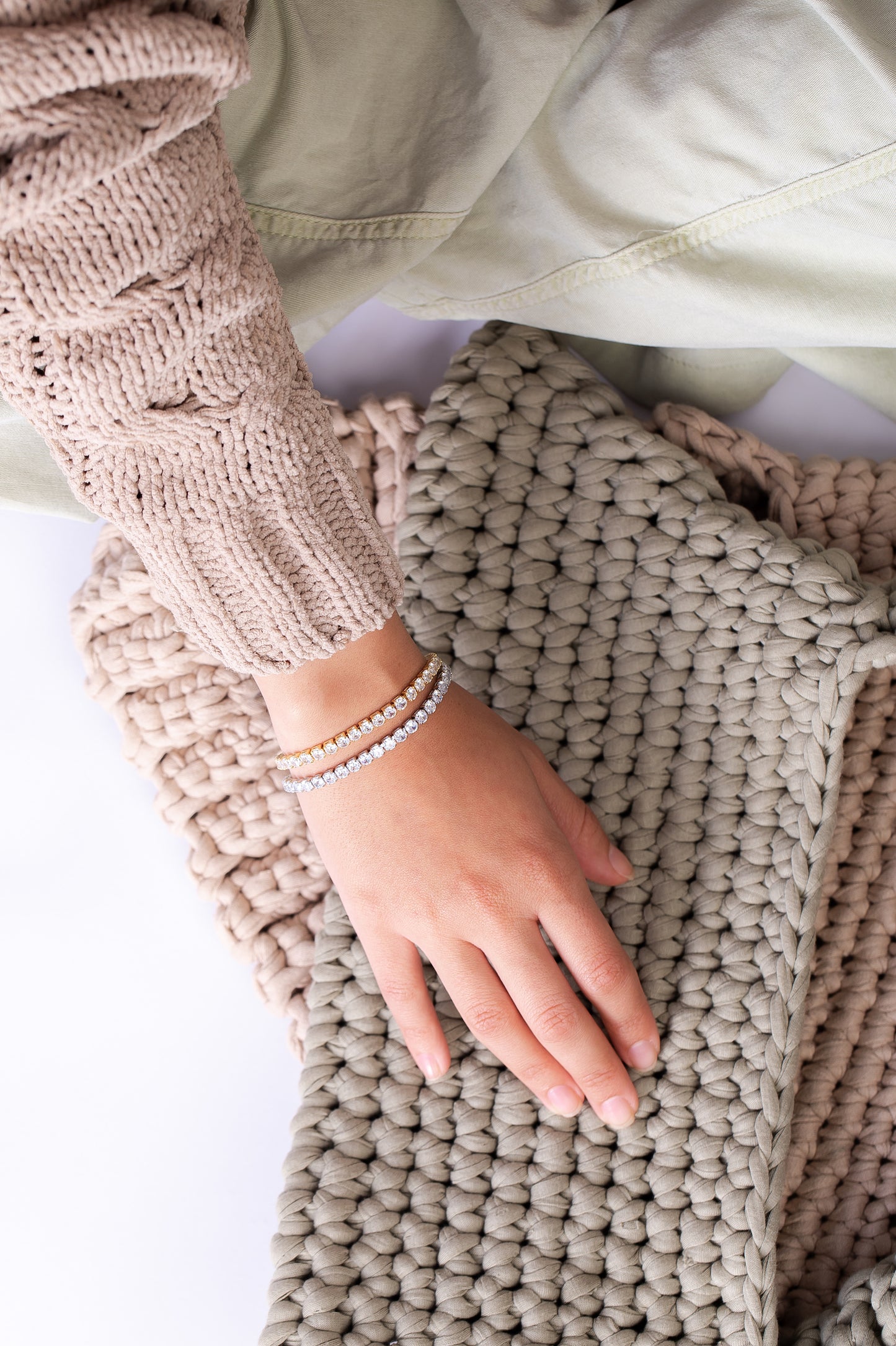 The "Not-Tennis" Silver Bracelet