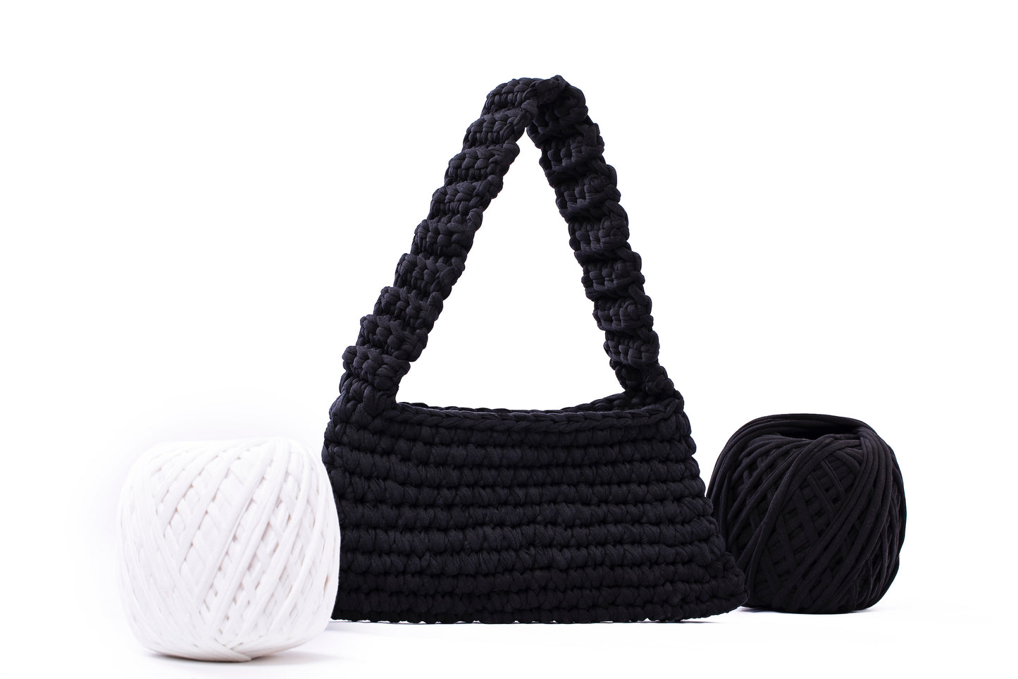Black Crochet Bag