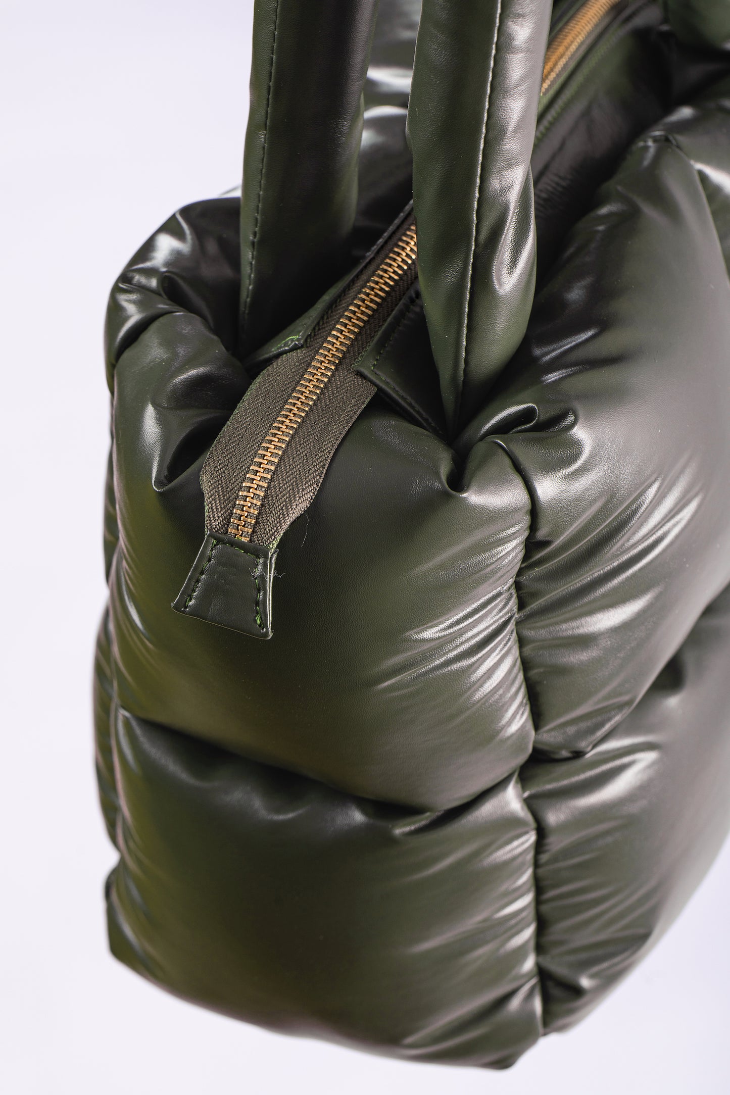 Olive Puffy Bag
