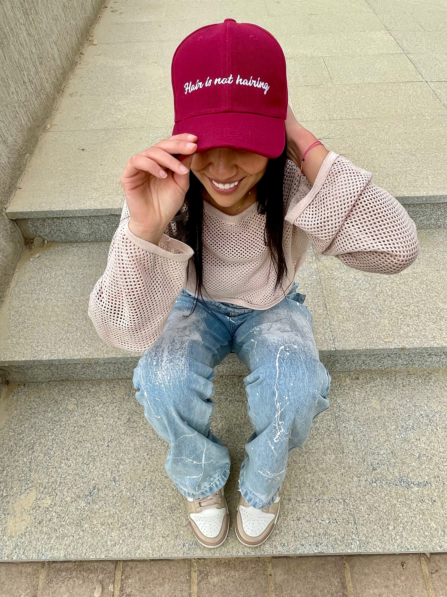 The "Hair is not hairing" Cap
