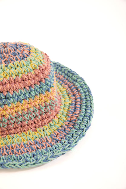 The Crochet Colorful Bucket Hat