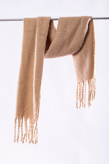 Beige Wool Scarf