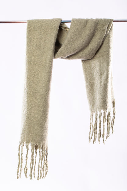 Olive Wool Scarf