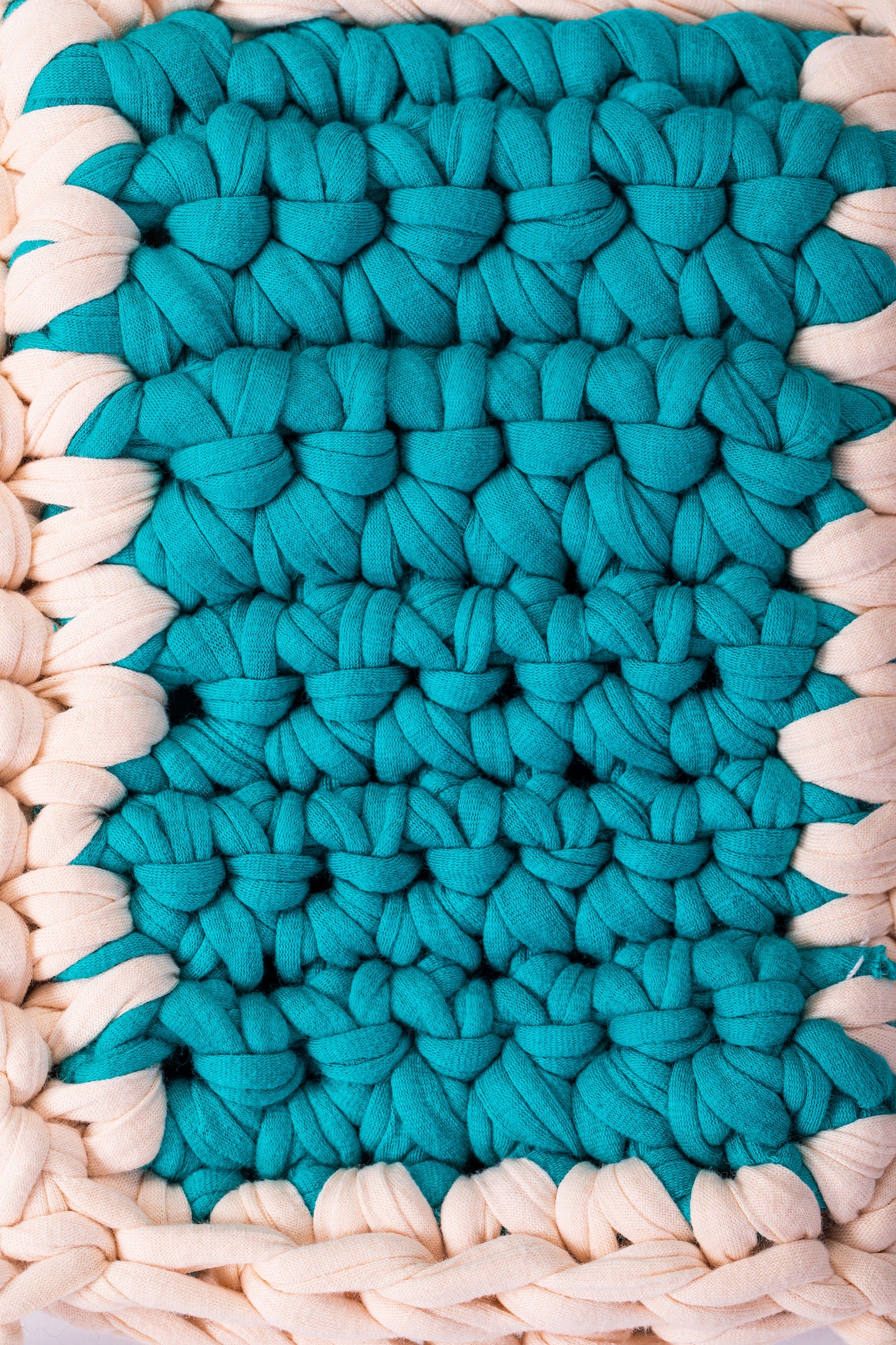 Teal Mini Crochet Bag