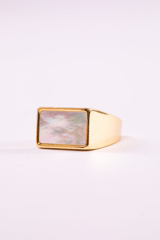 Square Marble Ring