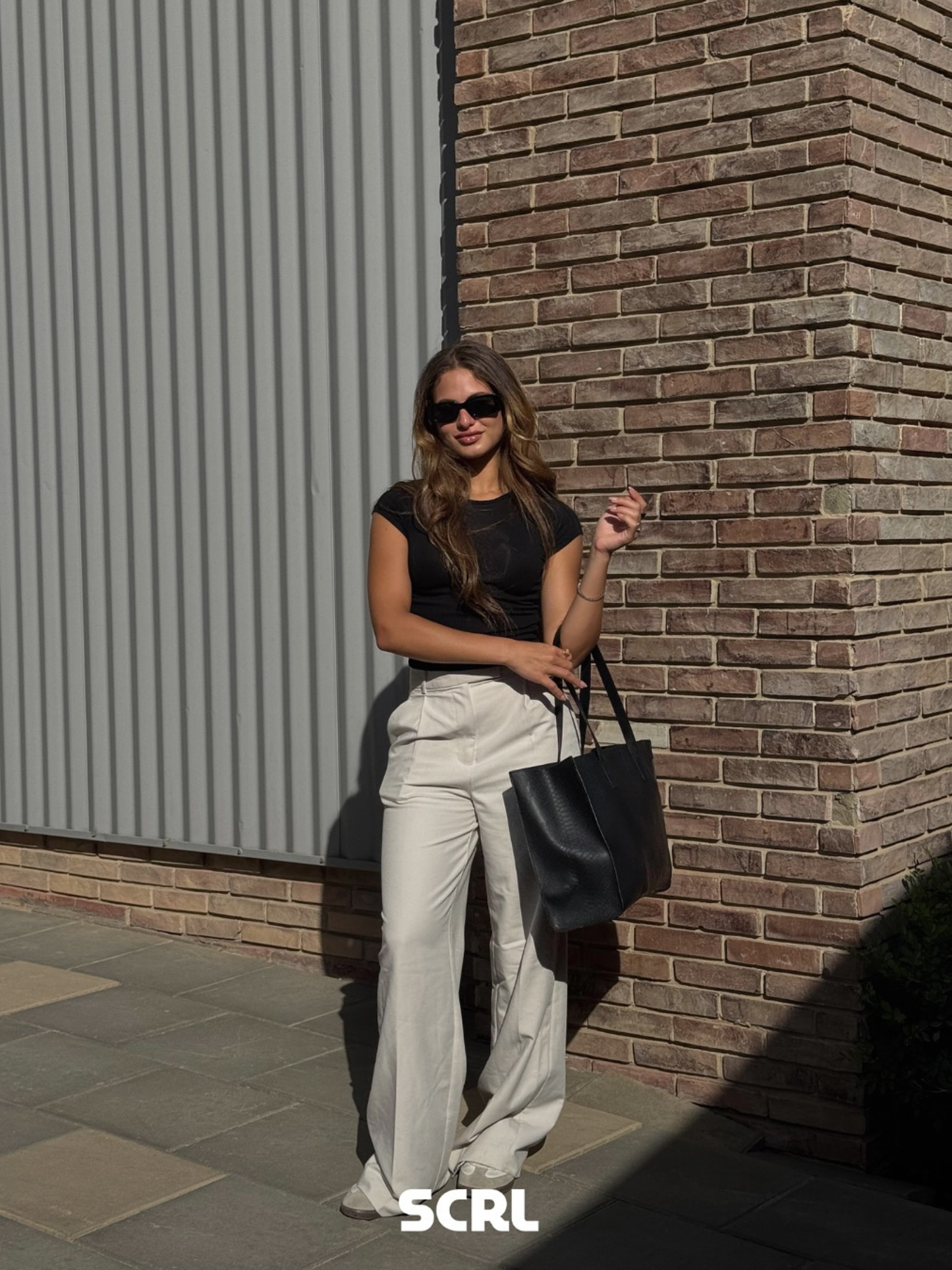 Black Leather Tote Bag